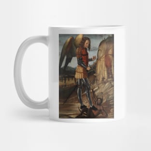 The Archangel Michael Triumphant Over Satan by Riccardo Quartararo Mug